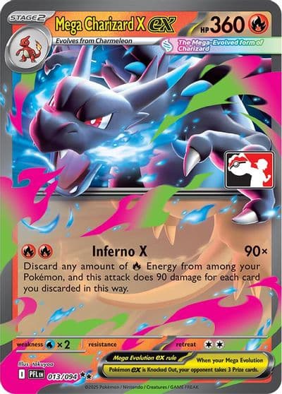 Mega Charizard X ex Prize Pack Series Cards Pokemon card