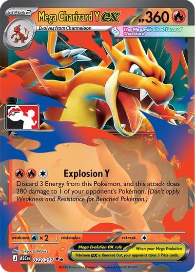 Mega Charizard Y ex Prize Pack Series Cards Pokemon card