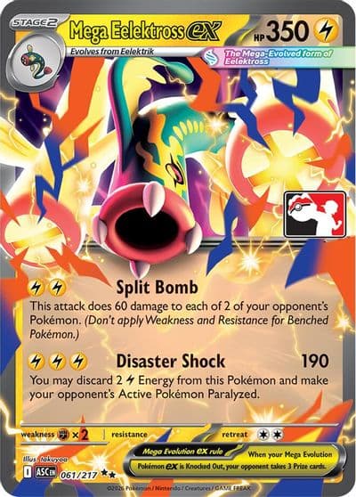 Mega Eelektross ex Prize Pack Series Cards Pokemon card