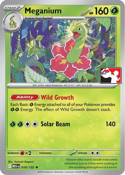 Meganium Prize Pack Series Cards Pokemon card