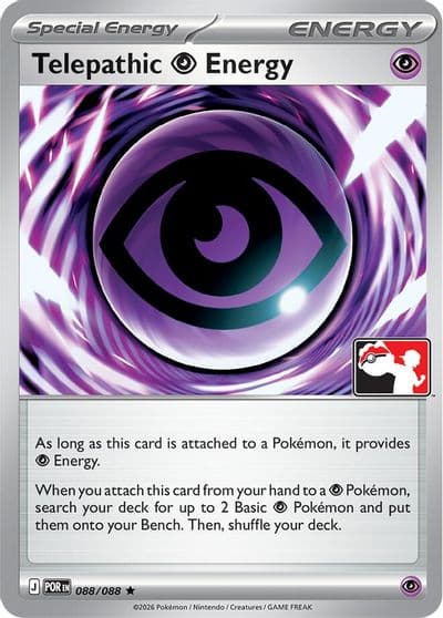 Telepathic Psychic Energy Prize Pack Series Cards Pokemon card