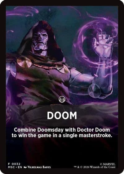 Doom Theme Card Commander: Marvel Super Heroes Magic card