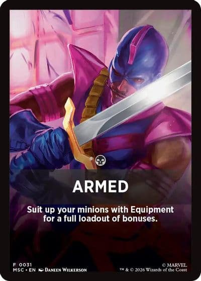 Armed Theme Card Commander: Marvel Super Heroes Magic card