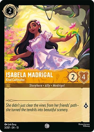 Isabela Madrigal Kind Cultivator Attack of the Vine! Lorcana card