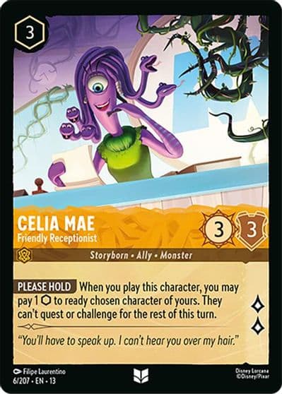 Celia Mae Friendly Receptionist Attack of the Vine! Lorcana card