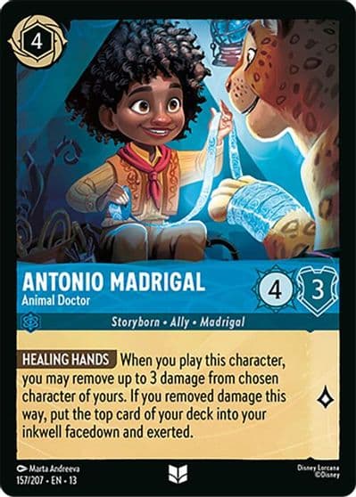 Antonio Madrigal Animal Doctor Attack of the Vine! Lorcana card