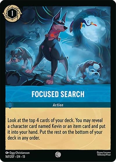 Focused Search Attack of the Vine! Lorcana card
