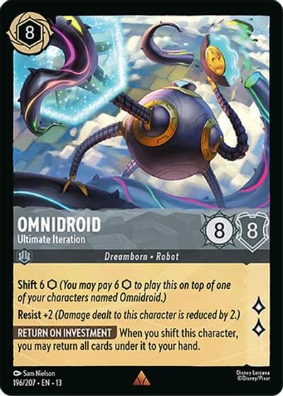 Omnidroid Ultimate Iteration Attack of the Vine! Lorcana card