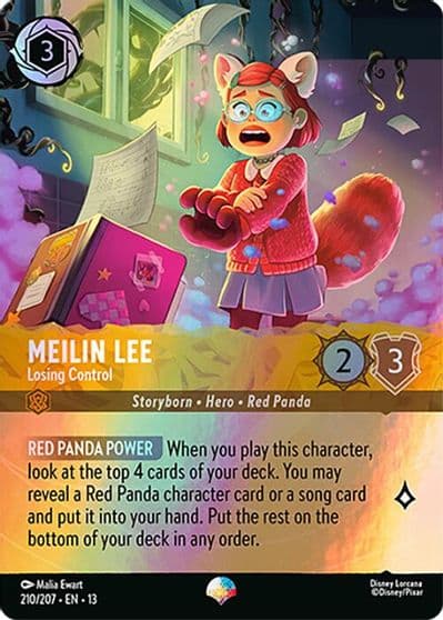 Meilin Lee Losing Control Epic Attack of the Vine! Lorcana card