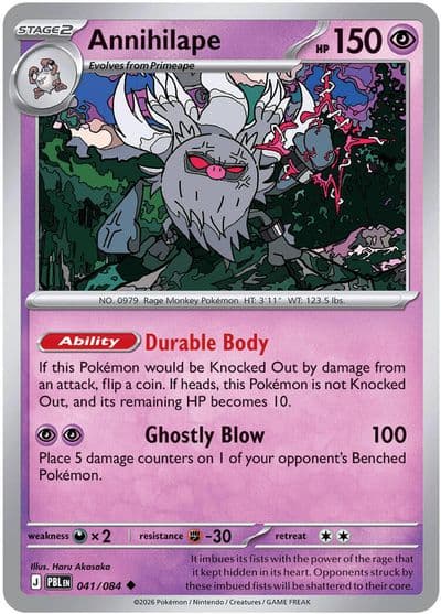 Annihilape ME05: Pitch Black Pokemon card
