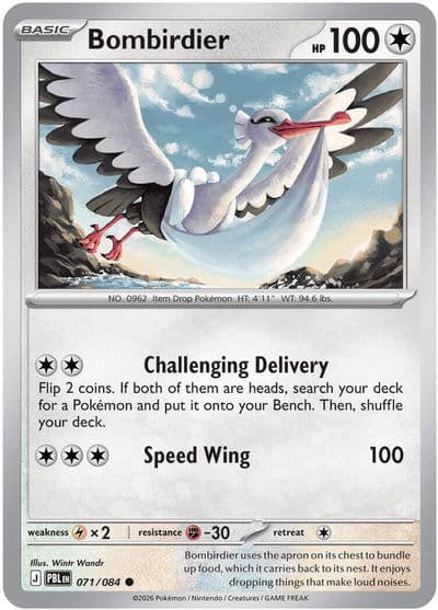 Bombirdier ME05: Pitch Black Pokemon card