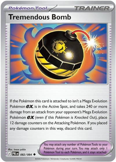 Tremendous Bomb ME05: Pitch Black Pokemon card