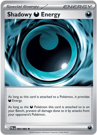 Shadowy Darkness Energy ME05: Pitch Black Pokemon card