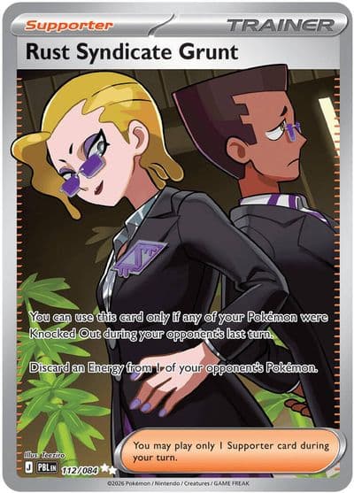 Rust Syndicate Grunt ME05: Pitch Black Pokemon card