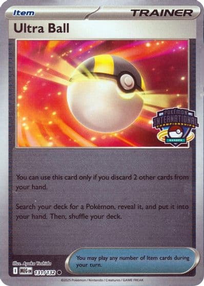 Ultra Ball European International Championship League & Championship Cards Pokemon card