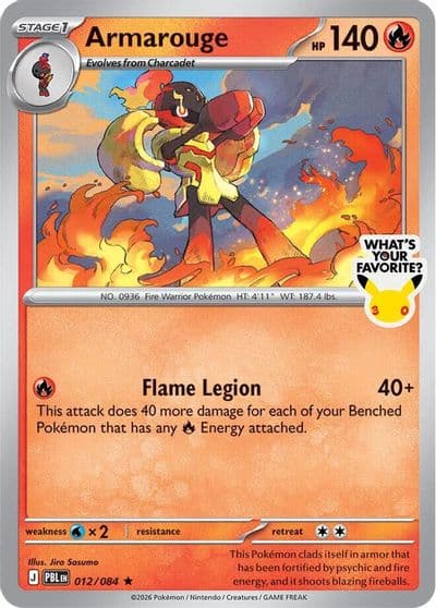 Armarouge Whats Your Favorite Stamp Miscellaneous Cards & Products Pokemon card