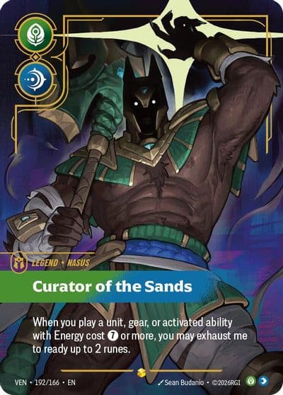 Nasus Curator of the Sands Overnumbered Vendetta Riftbound card