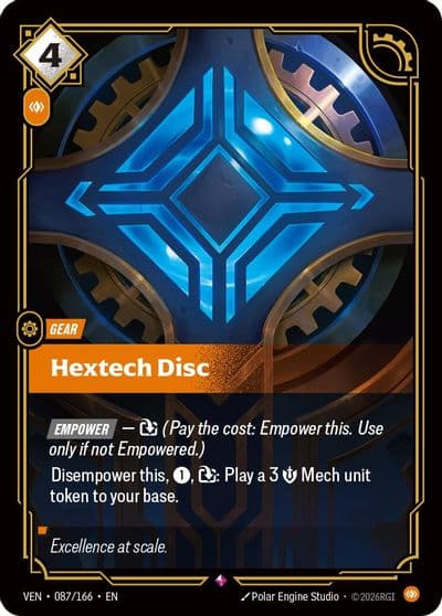 Hextech Disc Vendetta Riftbound card