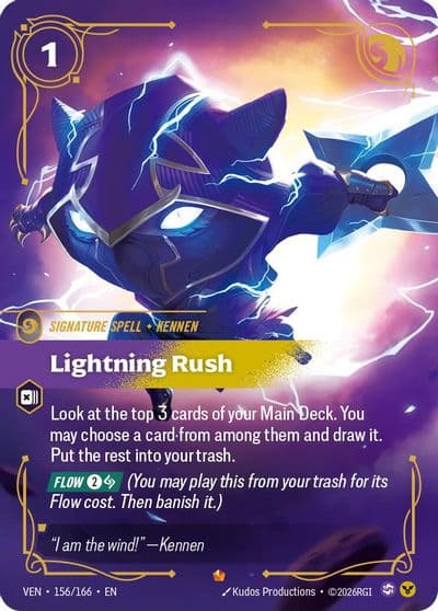 Lightning Rush Vendetta Riftbound card