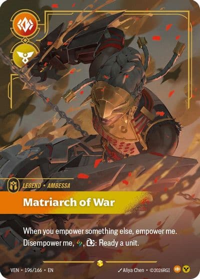 Ambessa Matriarch of War Overnumbered Vendetta Riftbound card