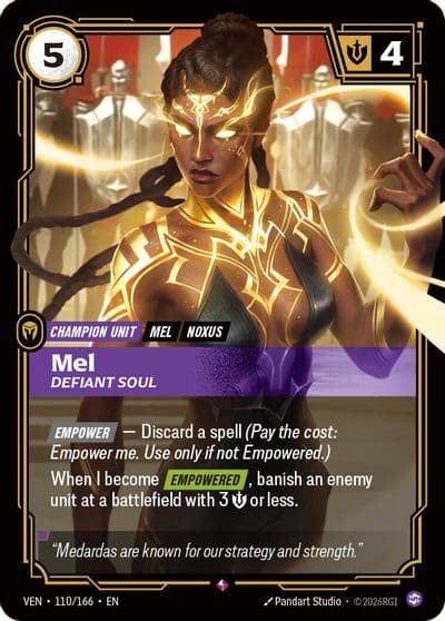 Mel Defiant Soul Vendetta Riftbound card