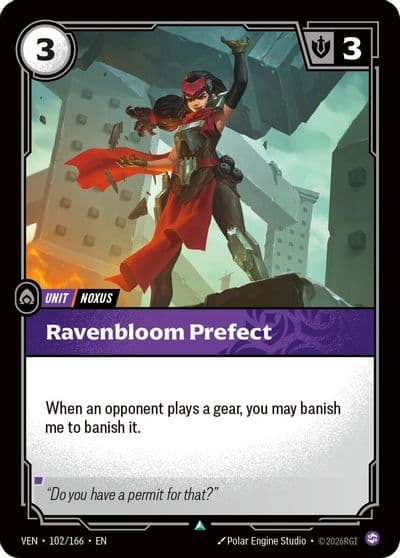 Ravenbloom Prefect Vendetta Riftbound card