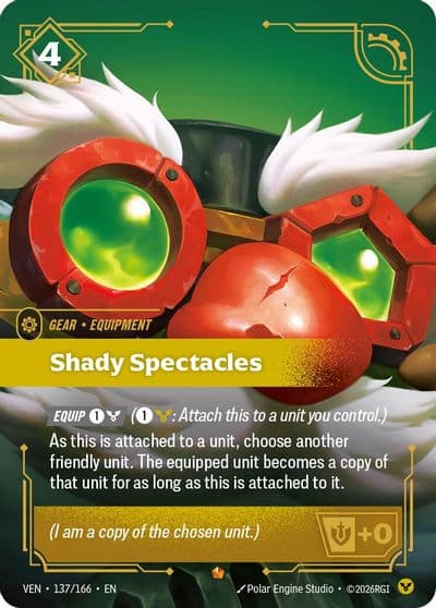 Shady Spectacles Vendetta Riftbound card