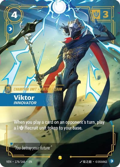 Viktor Innovator Vendetta Riftbound card