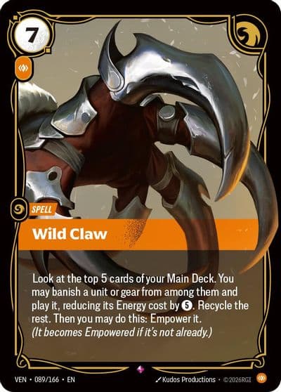 Wild Claw Vendetta Riftbound card