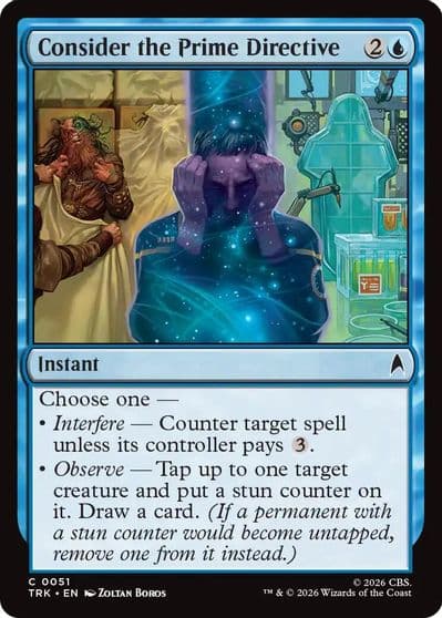 Consider the Prime Directive Star Trek Magic card