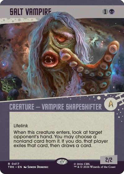 Salt Vampire Showcase Star Trek Magic card