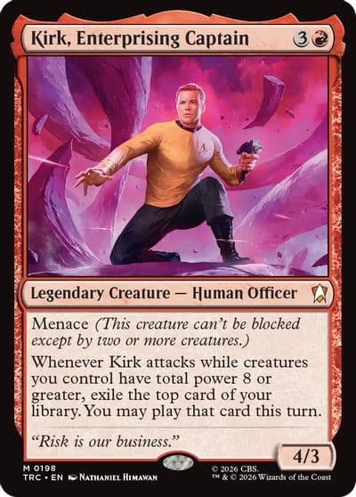 Kirk Enterprising Captain Commander: Star Trek Magic card