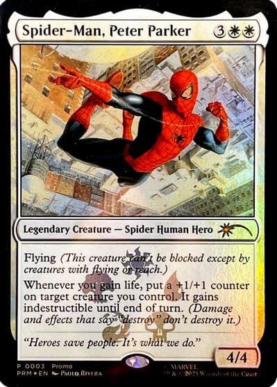 Spider Man Peter Parker Unique and Miscellaneous Promos Magic card