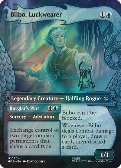 Bilbo Luckwearer Showcase Surge Foil The Hobbit Magic card