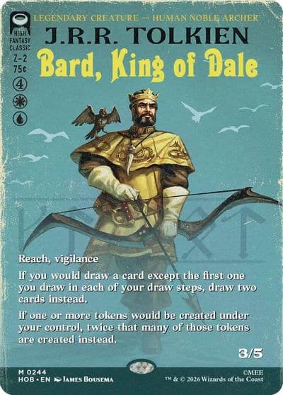 Bard King of Dale Borderless The Hobbit Magic card