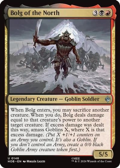 Bolg of the North The Hobbit Magic card