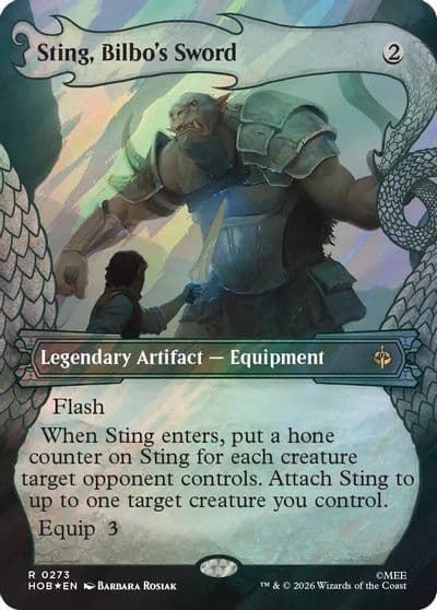 Sting Bilbos Sword Showcase Surge Foil The Hobbit Magic card