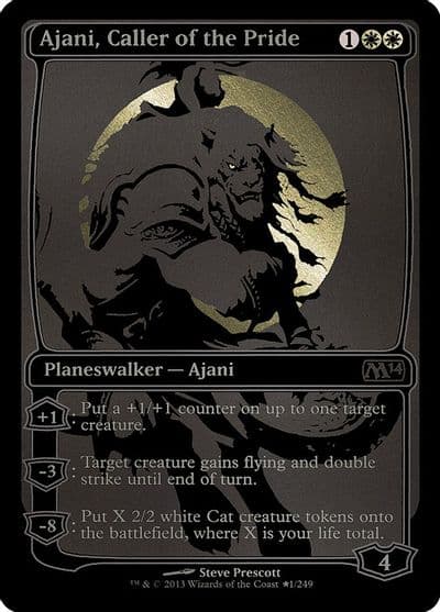 Ajani Caller of the Pride SDCC 2013 Exclusive Media Promos Magic card