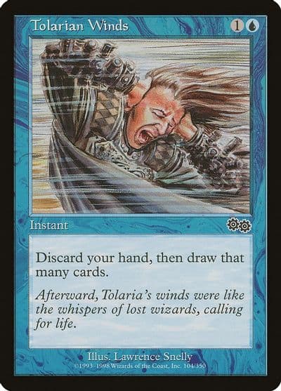 Tolarian Winds Urza's Saga Magic card