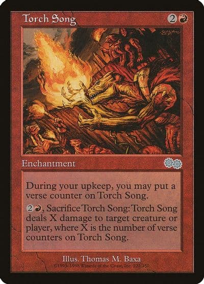 Torch Song Urza's Saga Magic card