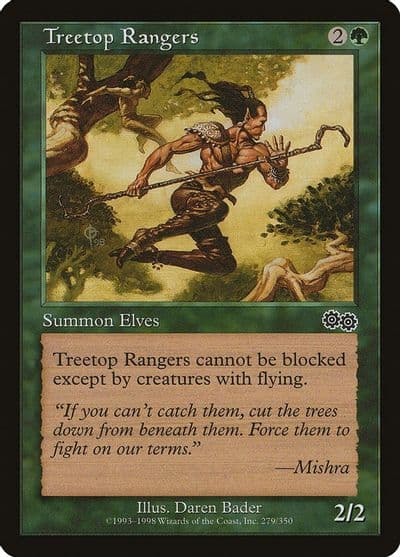 Treetop Rangers Urza's Saga Magic card