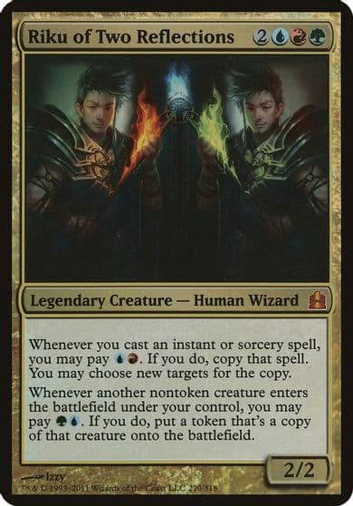 Riku of Two Reflections Commander Oversize Cards Magic card