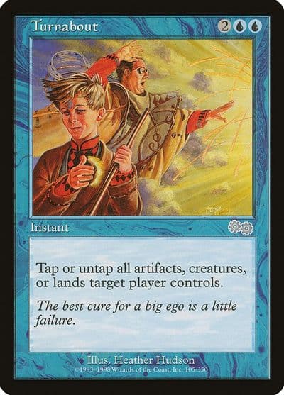 Turnabout Urza's Saga Magic card