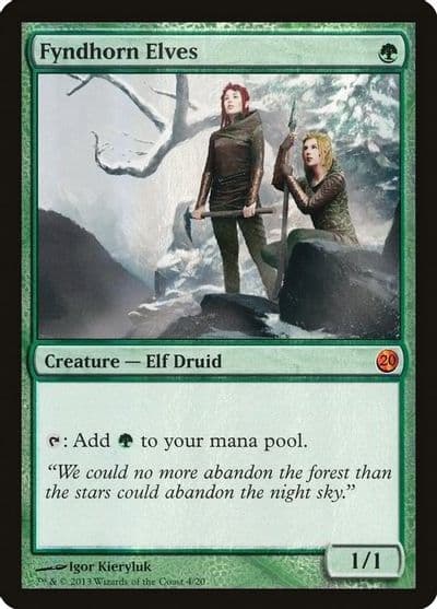 Fyndhorn Elves From the Vault: Twenty Magic card