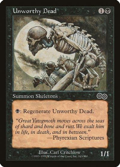 Unworthy Dead Urza's Saga Magic card