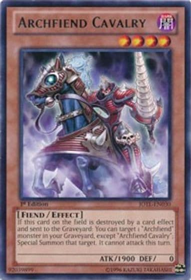 Archfiend Cavalry Judgment of the Light Yu-Gi-Oh! card