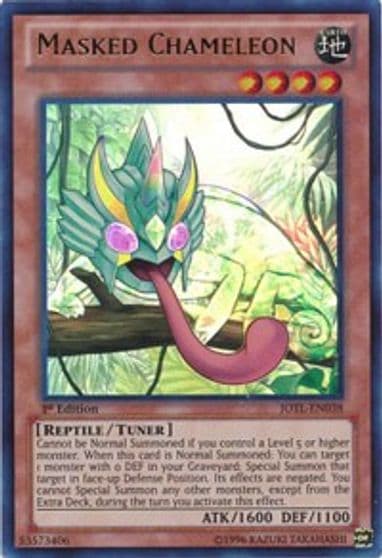 Masked Chameleon Judgment of the Light Yu-Gi-Oh! card