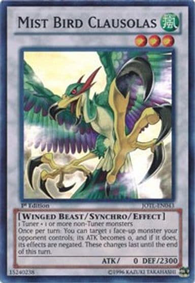 Mist Bird Clausolas Judgment of the Light Yu-Gi-Oh! card