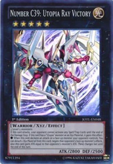 Number C39 Utopia Ray Victory Judgment of the Light Yu-Gi-Oh! card