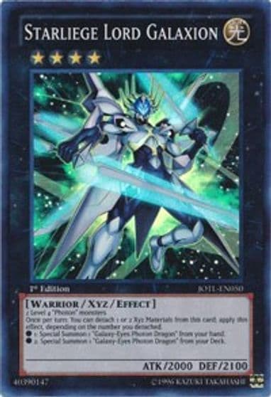Starliege Lord Galaxion Judgment of the Light Yu-Gi-Oh! card